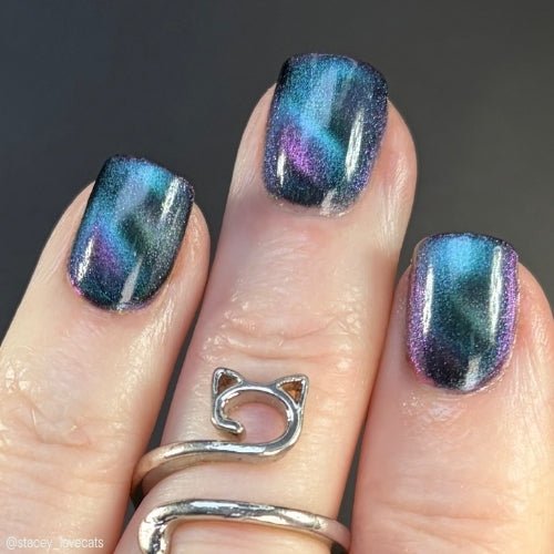 Loveland Frog nail polish by Twinkle Hex Polish – bold handmade indie nail polish with flakes shimmer
