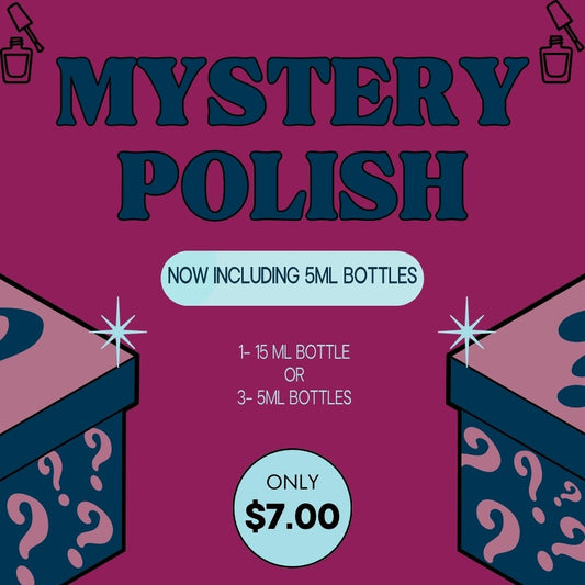 Mystery Polish nail polish by Twinkle Hex Polish – bold handmade indie nail polish with flakes shimmer