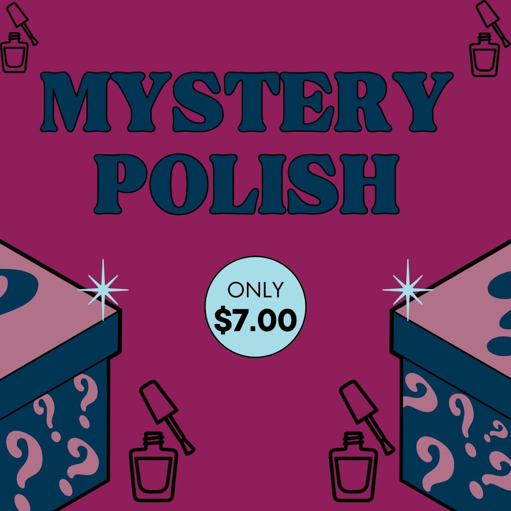 Mystery Polish nail polish by Twinkle Hex Polish – bold handmade indie nail polish with flakes shimmer