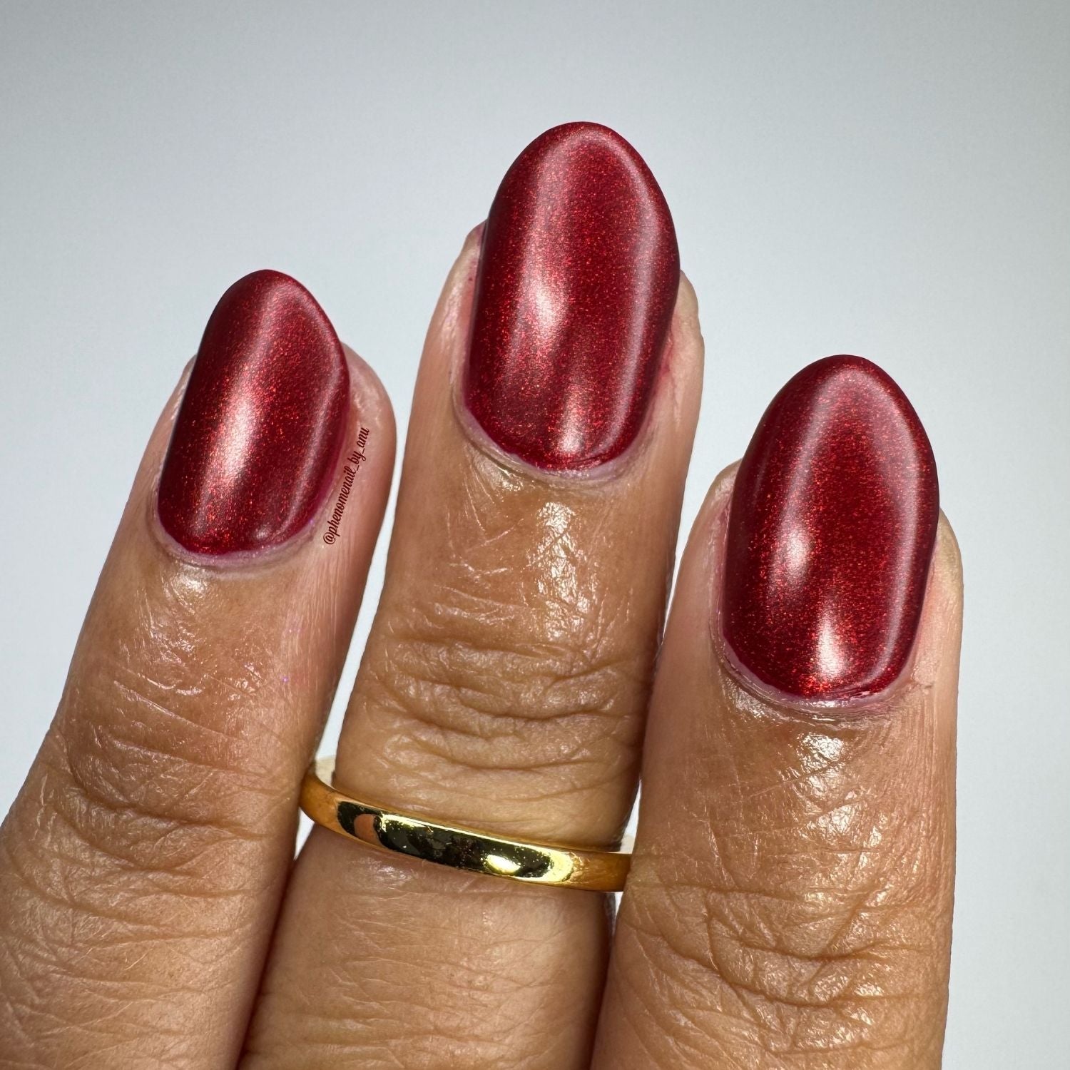 Not His Blood, Probably nail polish by Twinkle & Hex Polish – bold handmade indie nail polish with flakes shimmer