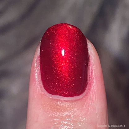 Not His Blood, Probably nail polish by Twinkle & Hex Polish – bold handmade indie nail polish with flakes shimmer