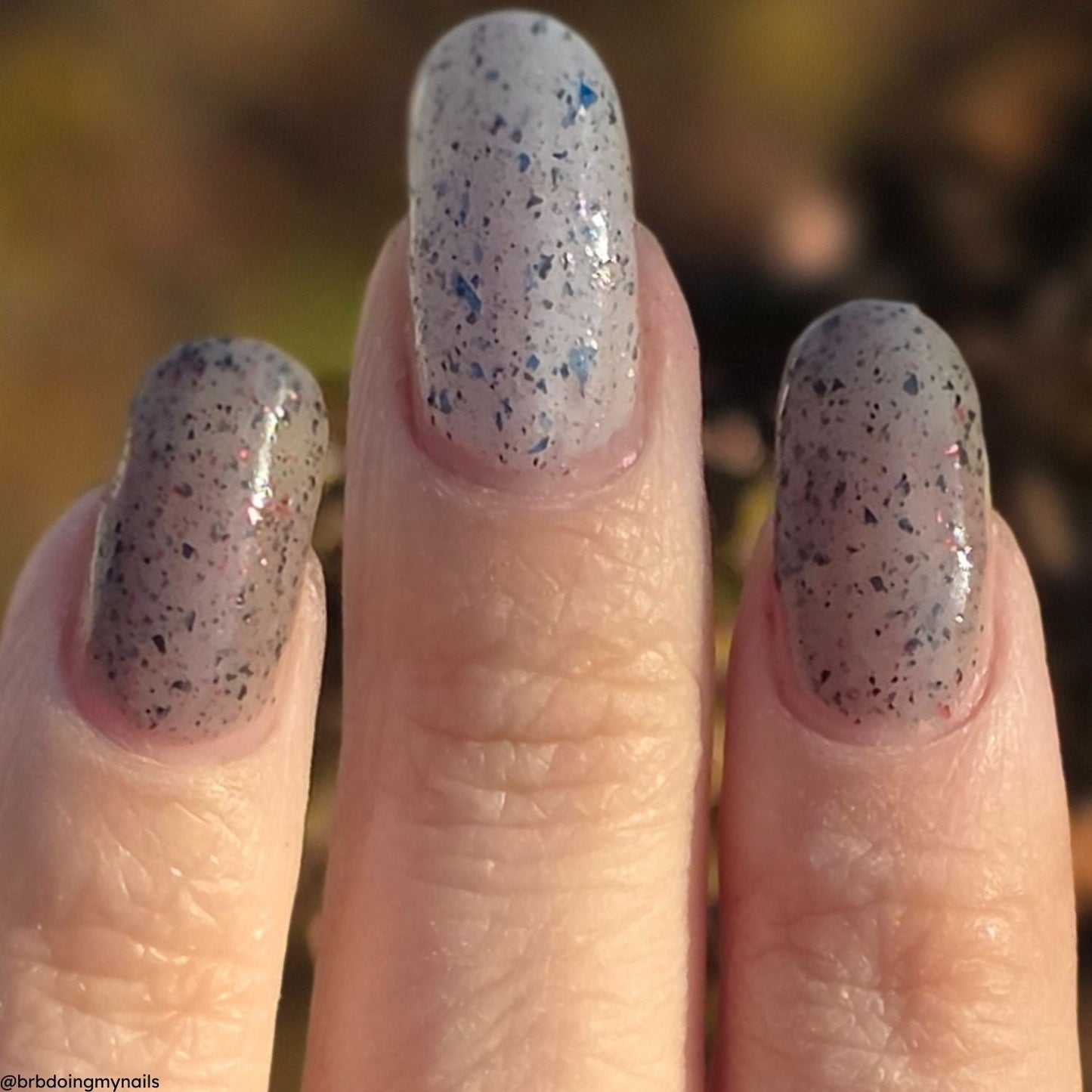 Peppermint Problems nail polish by Twinkle & Hex Polish – bold handmade indie nail polish with flakes shimmer