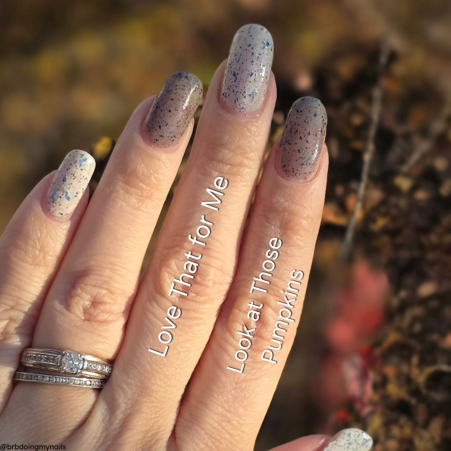 Peppermint Problems nail polish by Twinkle & Hex Polish – bold handmade indie nail polish with flakes shimmer