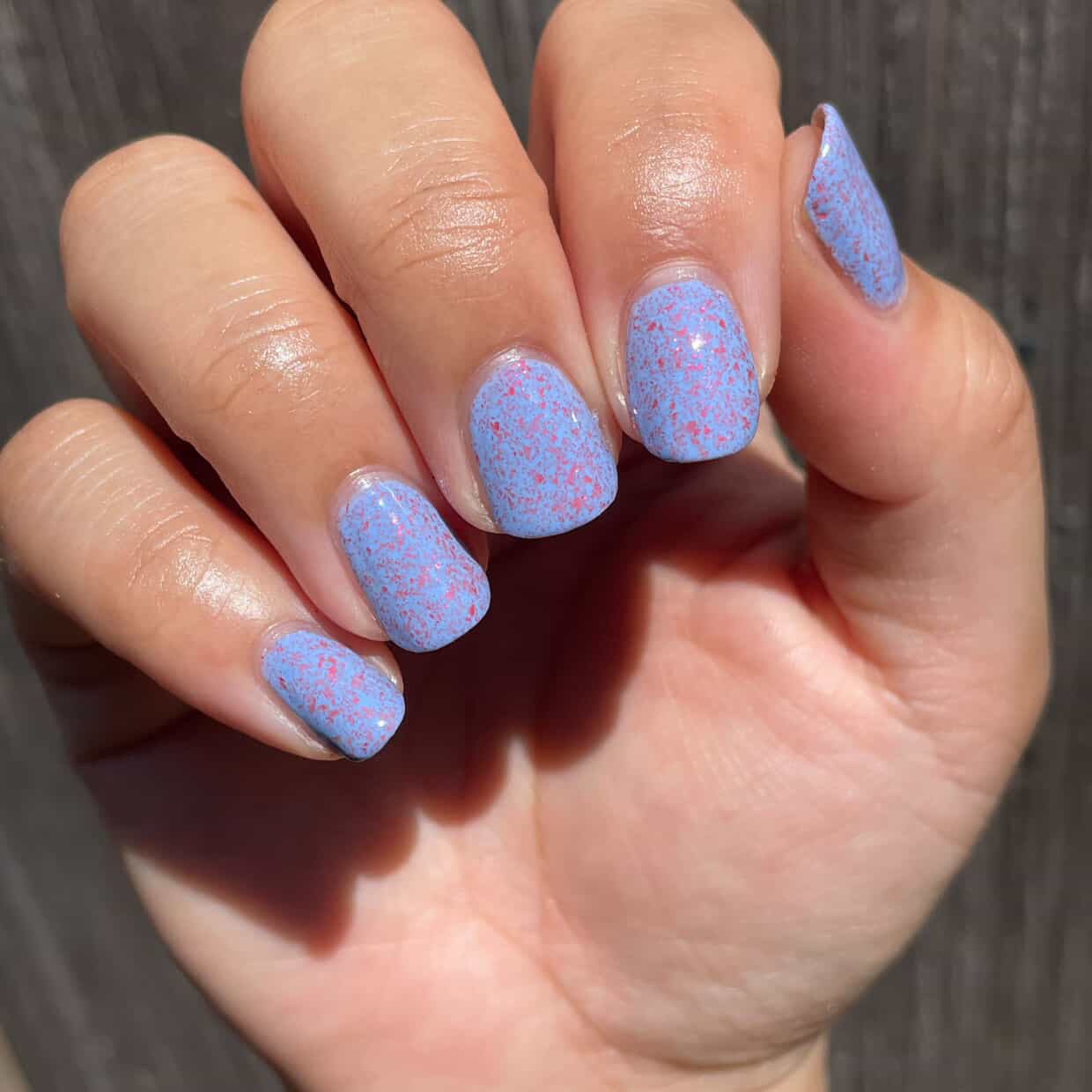 Said It Nicely the First Time nail polish by Twinkle & Hex Polish – bold handmade indie nail polish with flakes shimmer