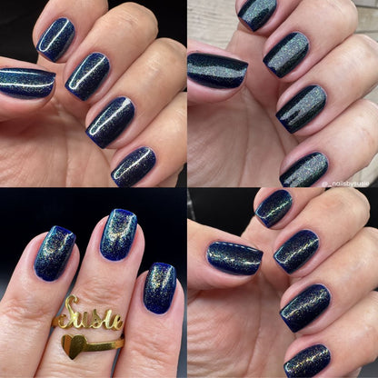 Still Too Cold to Swim nail polish by Twinkle Hex Polish – bold handmade indie nail polish with flakes shimmer