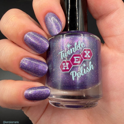 The Cheese Tax- Team Dog nail polish by Twinkle Hex Polish – bold handmade indie nail polish with flakes shimmer