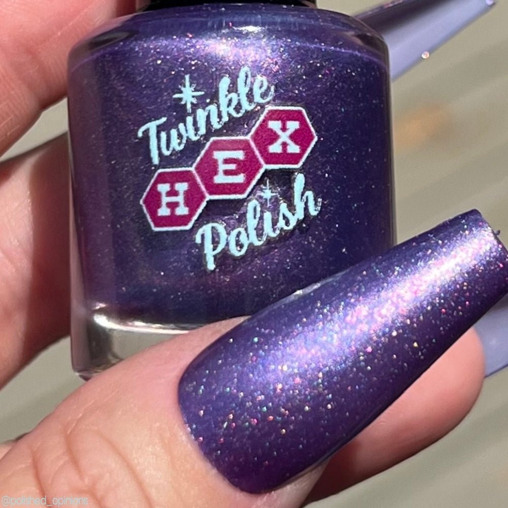 The Cheese Tax- Team Dog nail polish by Twinkle Hex Polish – bold handmade indie nail polish with flakes shimmer