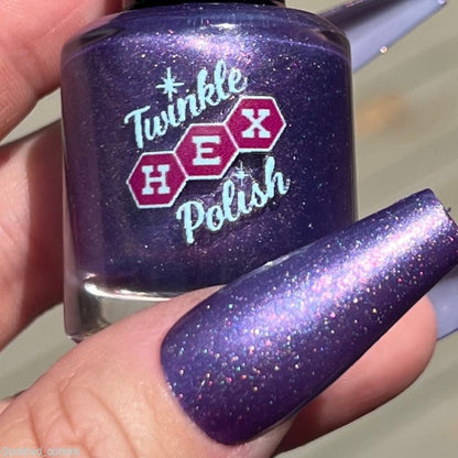 The Cheese Tax- Team Dog nail polish by Twinkle Hex Polish – bold handmade indie nail polish with flakes shimmer