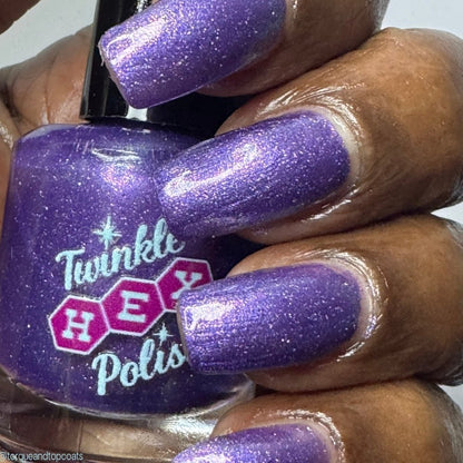 The Cheese Tax- Team Dog nail polish by Twinkle Hex Polish – bold handmade indie nail polish with flakes shimmer