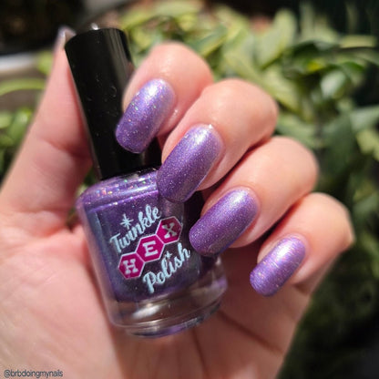 The Cheese Tax- Team Dog nail polish by Twinkle Hex Polish – bold handmade indie nail polish with flakes shimmer