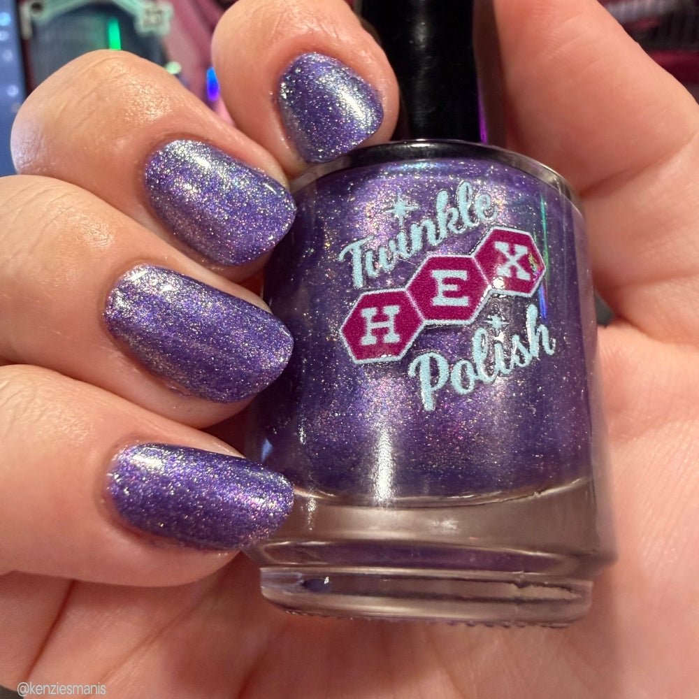 The Cheese Tax- Team Dog nail polish by Twinkle Hex Polish – bold handmade indie nail polish with flakes shimmer