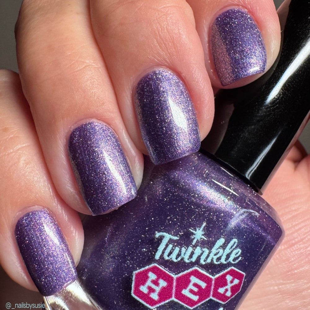 The Cheese Tax- Team Dog nail polish by Twinkle Hex Polish – bold handmade indie nail polish with flakes shimmer
