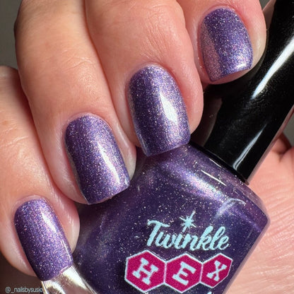 The Cheese Tax- Team Dog nail polish by Twinkle Hex Polish – bold handmade indie nail polish with flakes shimmer