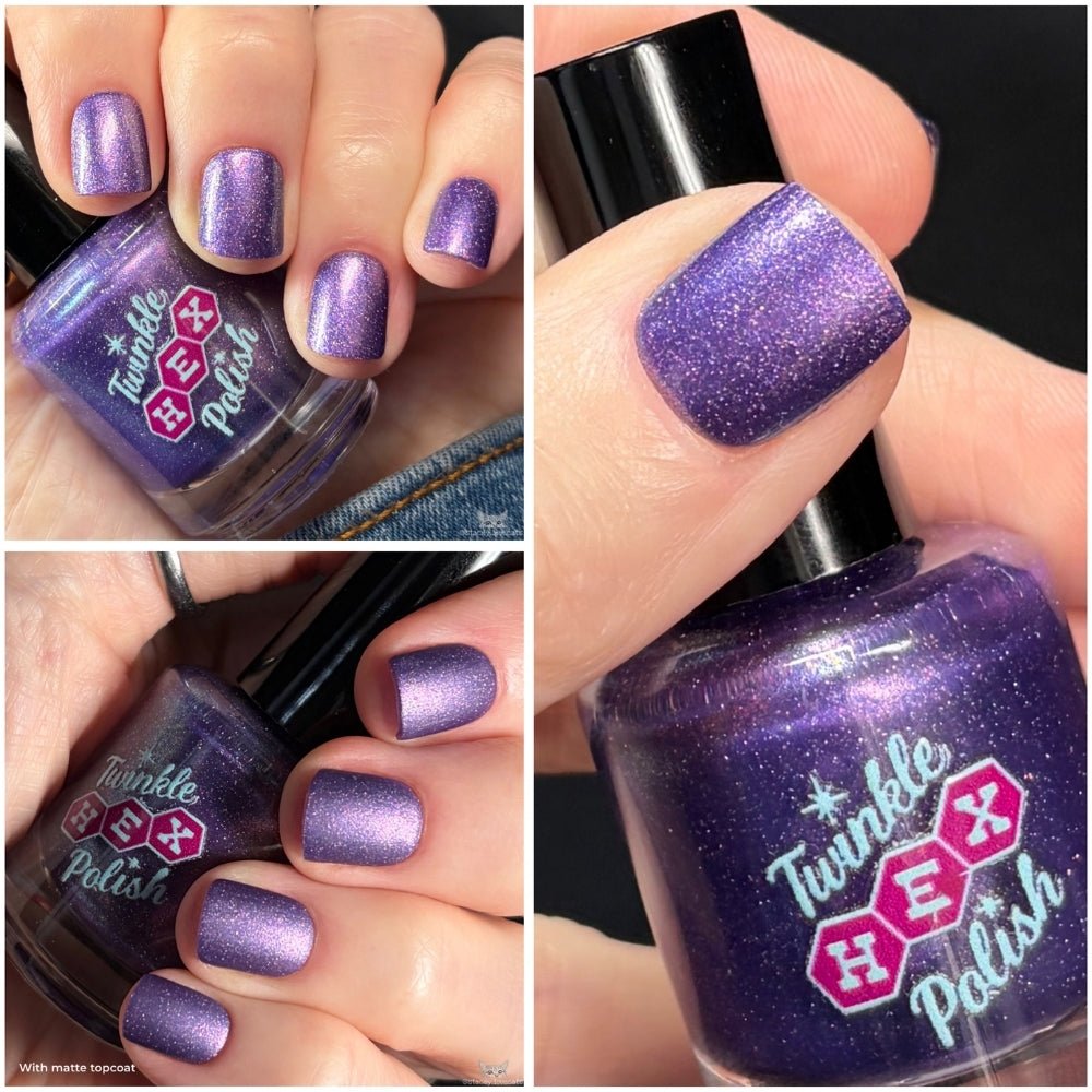 The Cheese Tax- Team Dog nail polish by Twinkle Hex Polish – bold handmade indie nail polish with flakes shimmer