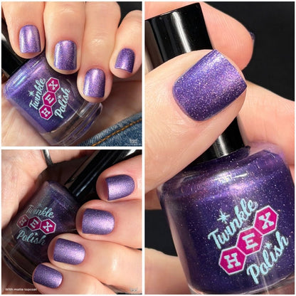 The Cheese Tax- Team Dog nail polish by Twinkle Hex Polish – bold handmade indie nail polish with flakes shimmer