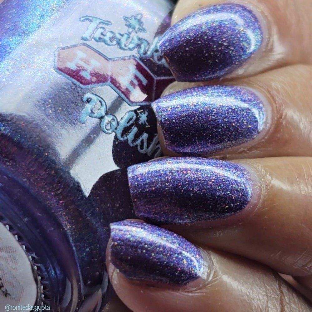 The Cheese Tax- Team Dog nail polish by Twinkle Hex Polish – bold handmade indie nail polish with flakes shimmer