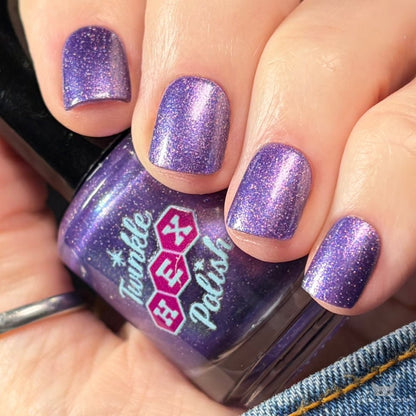 The Cheese Tax- Team Dog nail polish by Twinkle Hex Polish – bold handmade indie nail polish with flakes shimmer
