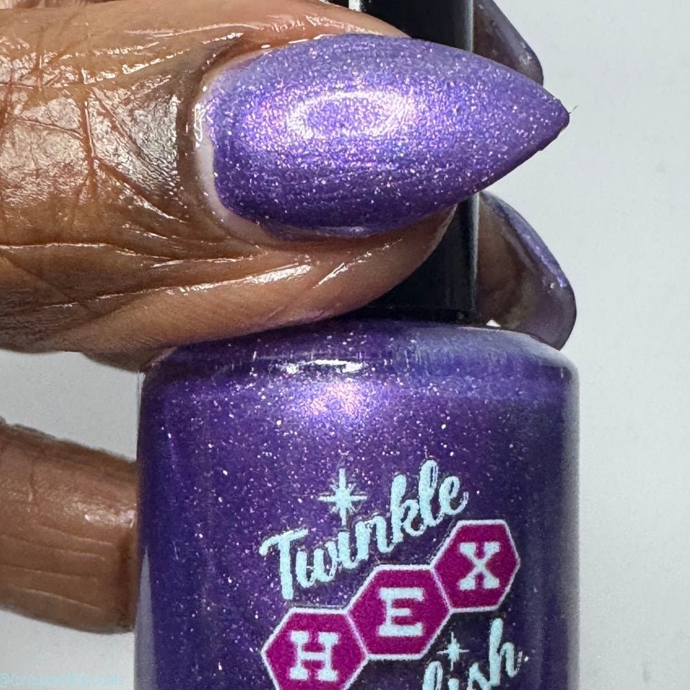 The Cheese Tax- Team Dog nail polish by Twinkle Hex Polish – bold handmade indie nail polish with flakes shimmer