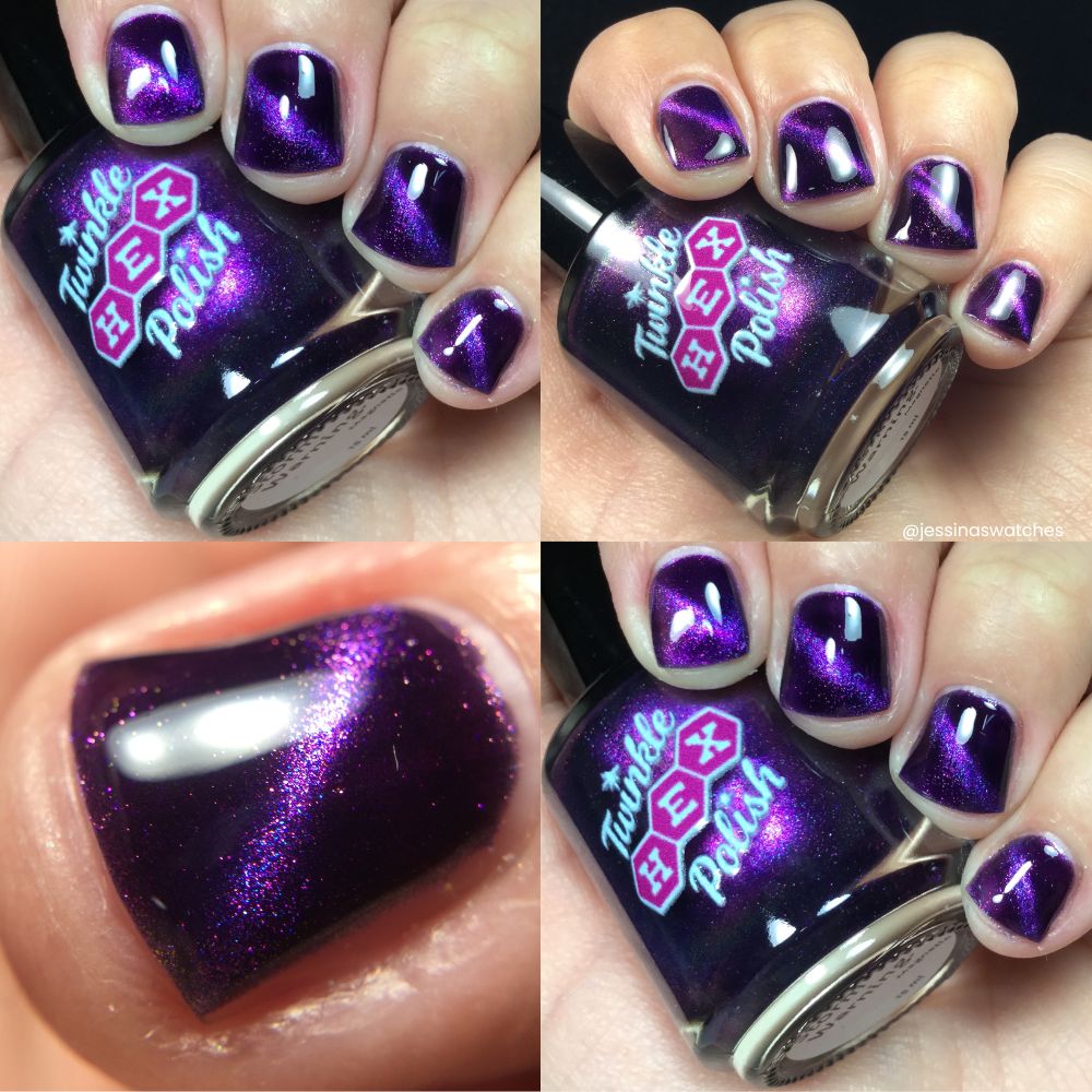 The Entire Betrayed by a Spring Forecast Collection nail polish by Twinkle Hex Polish – bold handmade indie nail polish with flakes shimmer