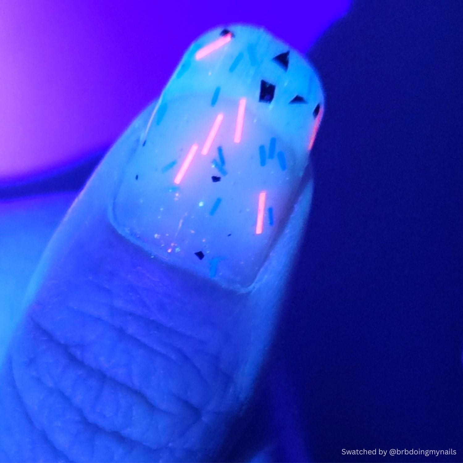 What I Should Have Said nail polish by Twinkle & Hex Polish – bold handmade indie nail polish with flakes shimmer