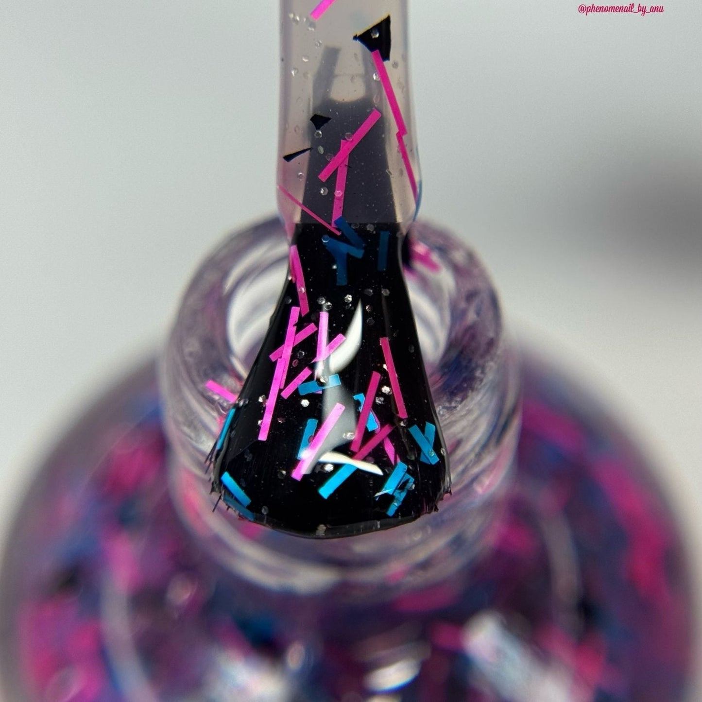 What I Should Have Said nail polish by Twinkle & Hex Polish – bold handmade indie nail polish with flakes shimmer
