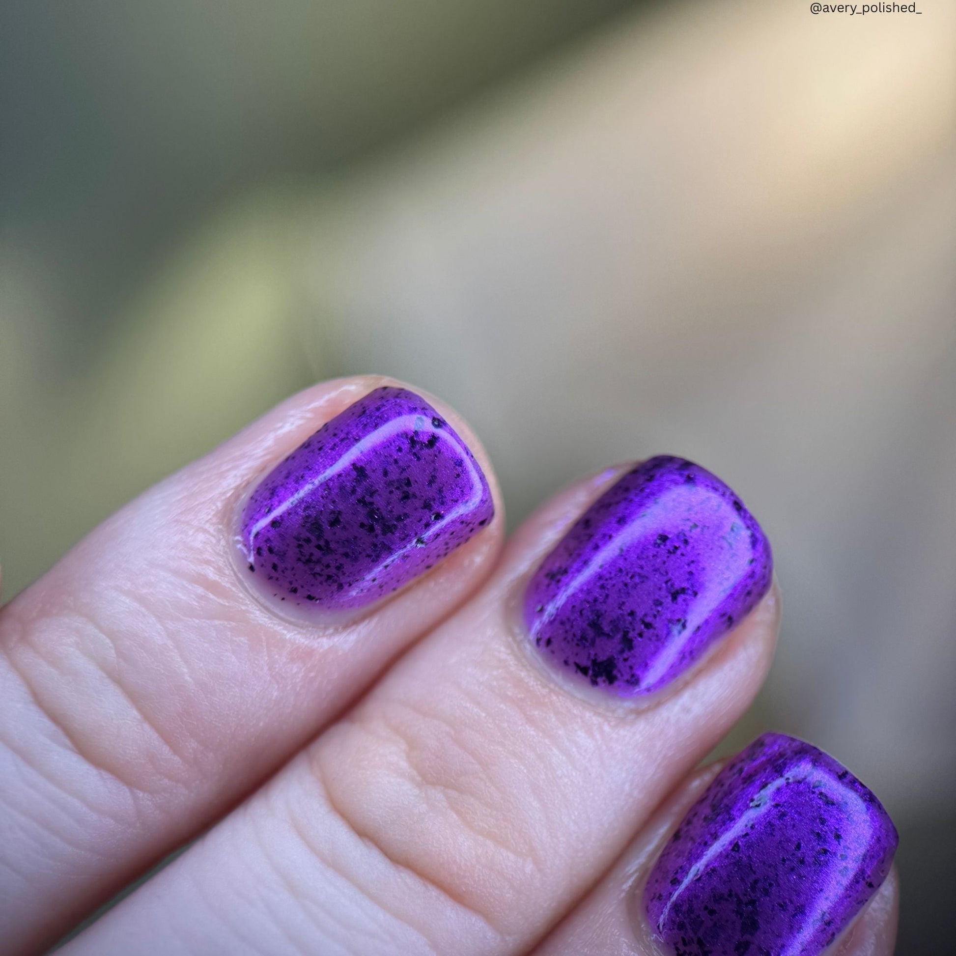 Whatever nail polish by Twinkle & Hex Polish – bold handmade indie nail polish with flakes shimmer