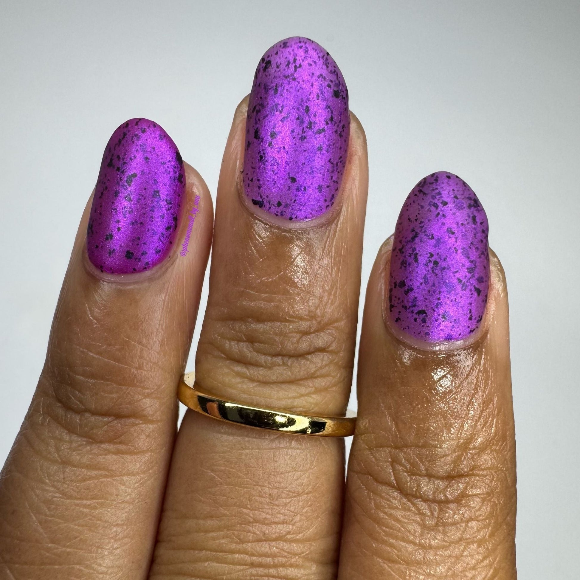Whatever nail polish by Twinkle & Hex Polish – bold handmade indie nail polish with flakes shimmer