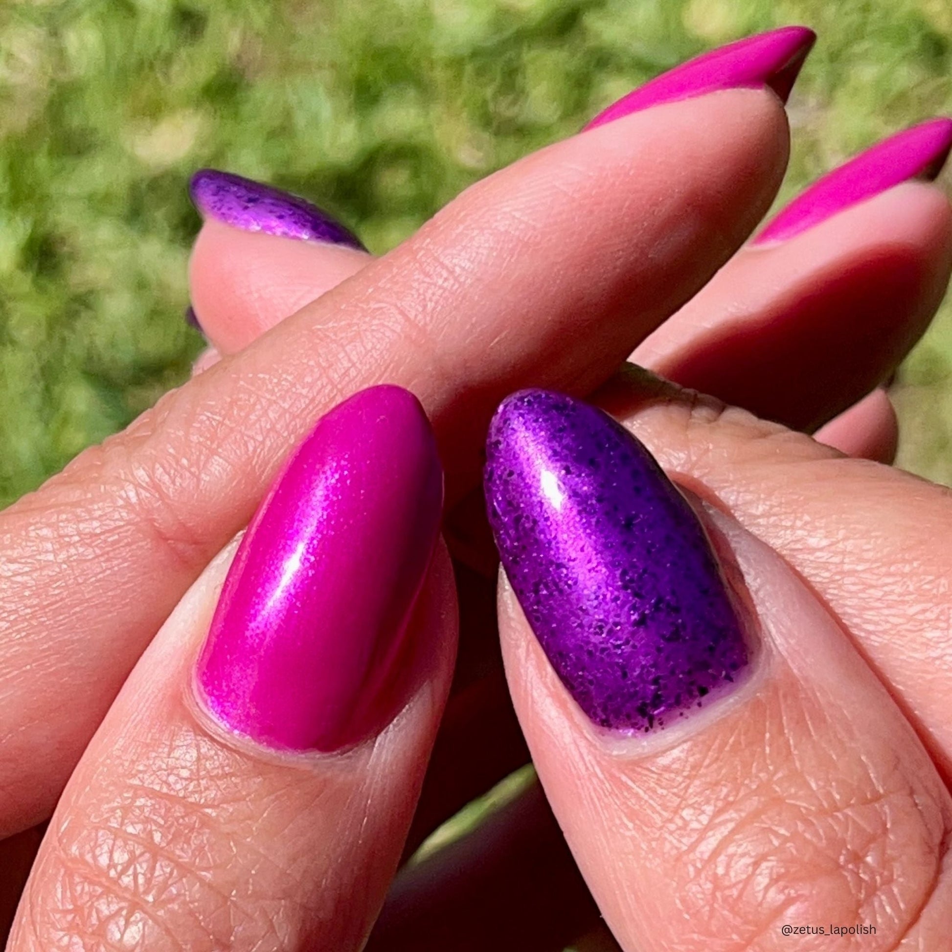 Whatever nail polish by Twinkle & Hex Polish – bold handmade indie nail polish with flakes shimmer