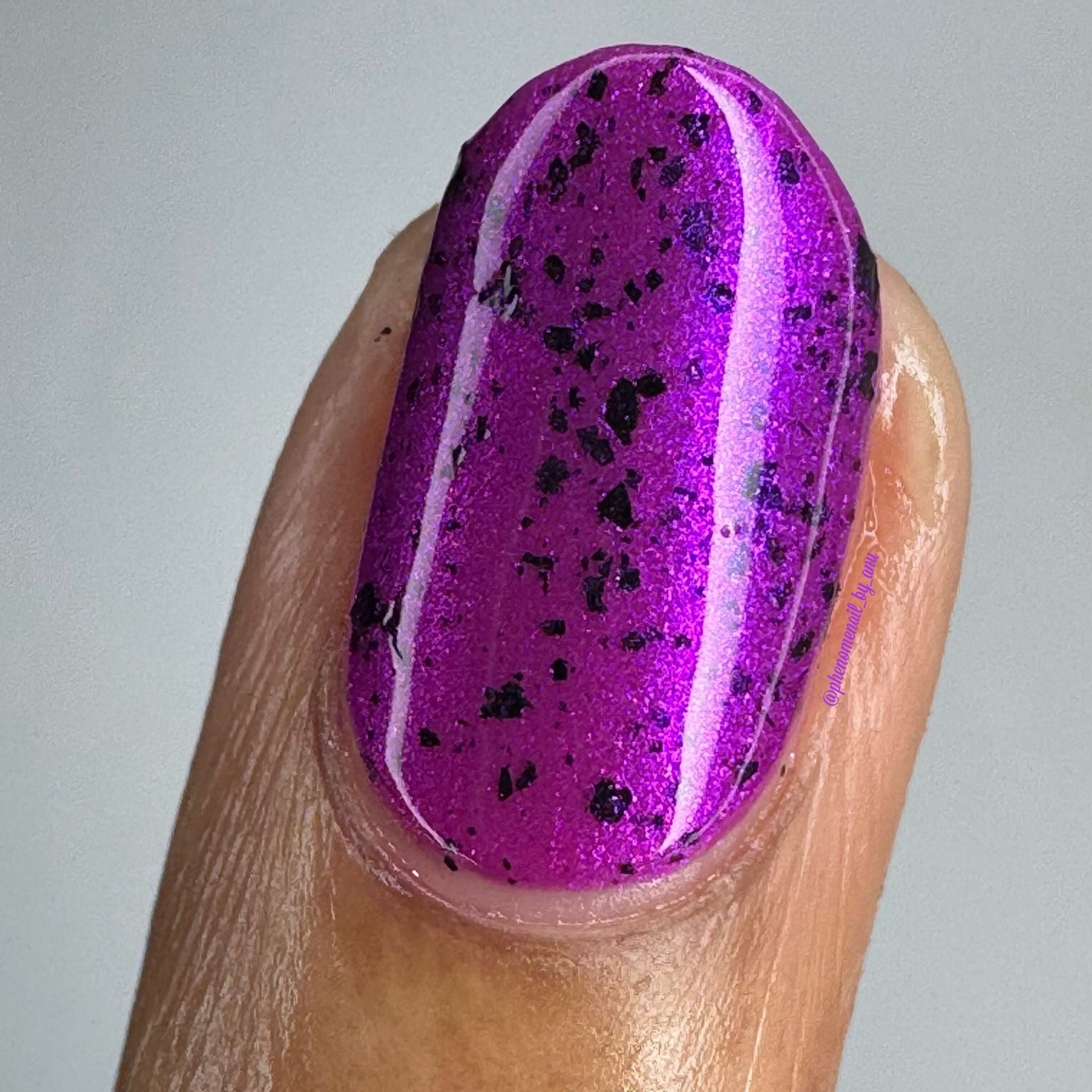 Whatever nail polish by Twinkle & Hex Polish – bold handmade indie nail polish with flakes shimmer