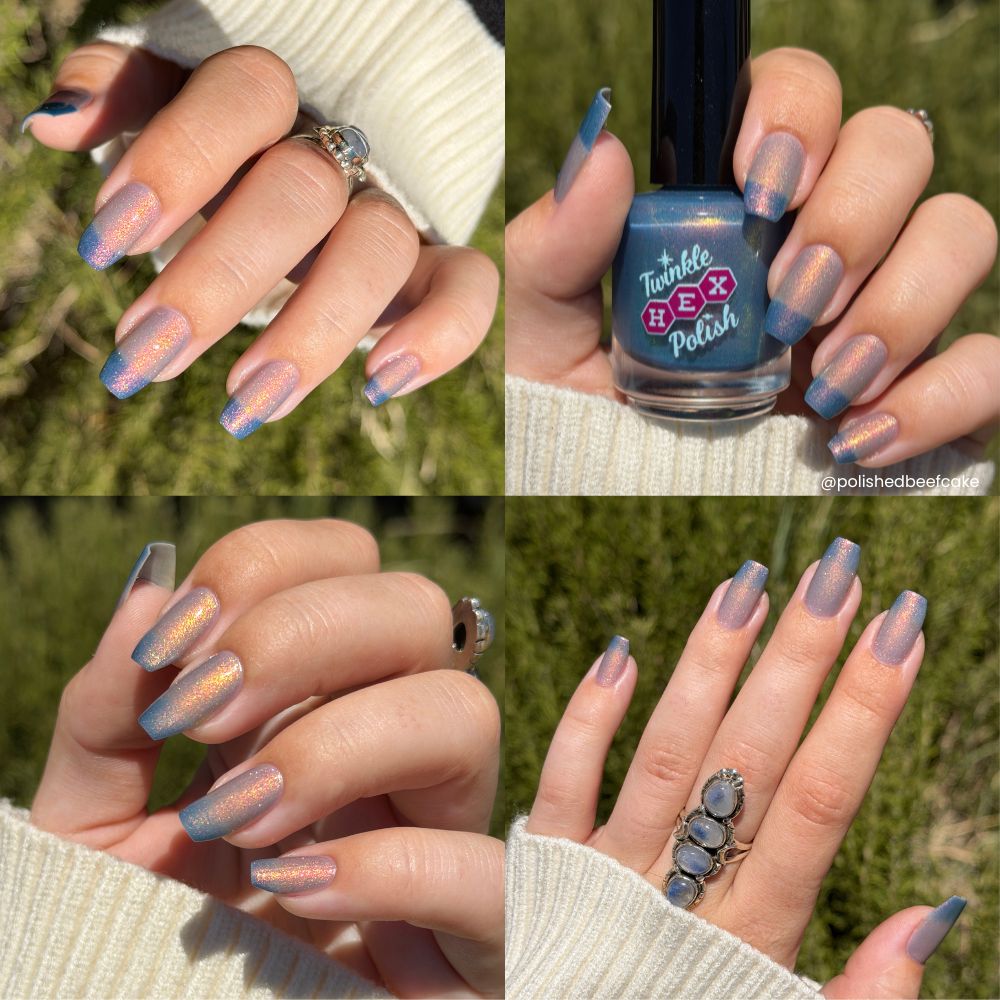 Wore a Jacket. Immediate Regret. nail polish by Twinkle Hex Polish – bold handmade indie nail polish with flakes shimmer