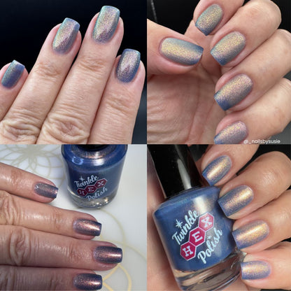Wore a Jacket. Immediate Regret. nail polish by Twinkle Hex Polish – bold handmade indie nail polish with flakes shimmer